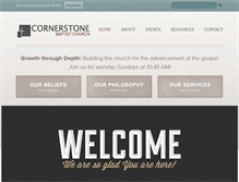 Tablet Screenshot of cornerstonecarthage.com
